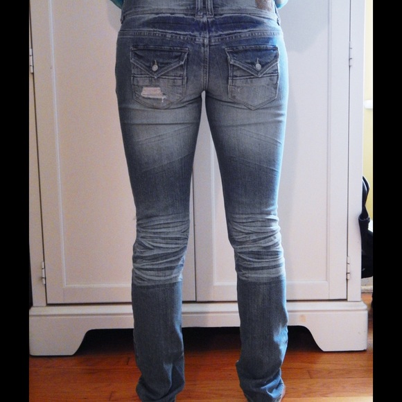 Rue21 Jeans - Premiere Denim by Rue 21 Distressed Jeans Sz 3/4 Rue21 Jeans - Premiere Denim by Rue 21 Distressed Jeans Sz 3/4