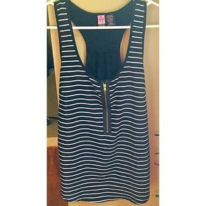 Black and White Striped Tank