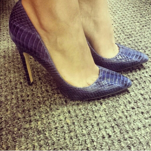 Blue Sneak Skin Aldo Shoes, 6.5