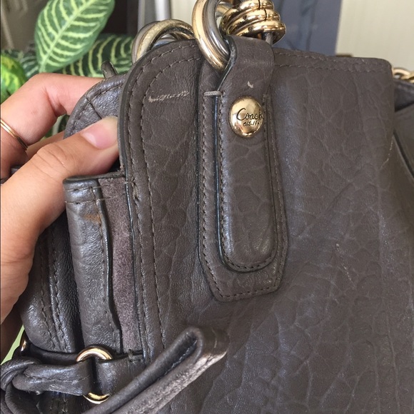 Coach Leather Chelsea Buffalo Leather Tote Ash - Picture 3 of 4