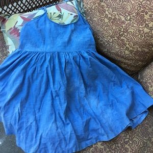 Denim shift dress