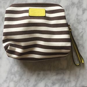 Stripe Canvas Makeup Bag