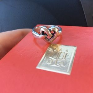 James Avery Heart knot ring