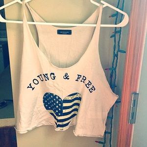 "Young and Free" Crop Top