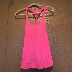 Underarmour pink fitness tank SIZE S/M