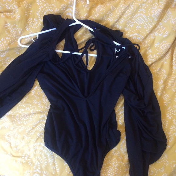 Nasty Gal (NEW WITH TAGS) Black Bodysuit 😍✔️