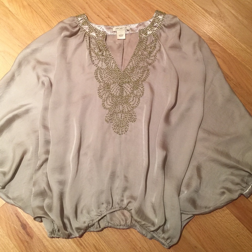 Arden B. Poncho style Blouse