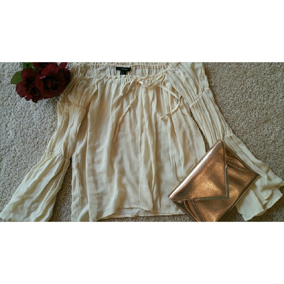 Off the shoulder boho top