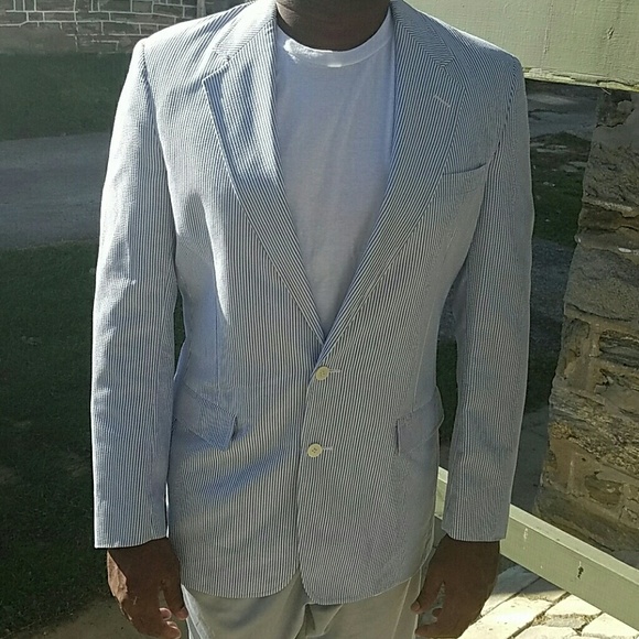 MENS SEERSUCKER BLAZER