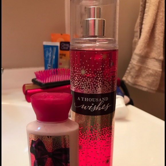 Thousand wishes by bath and body works set