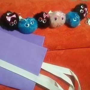 $1 EACH...Lot of 6  key pom poms