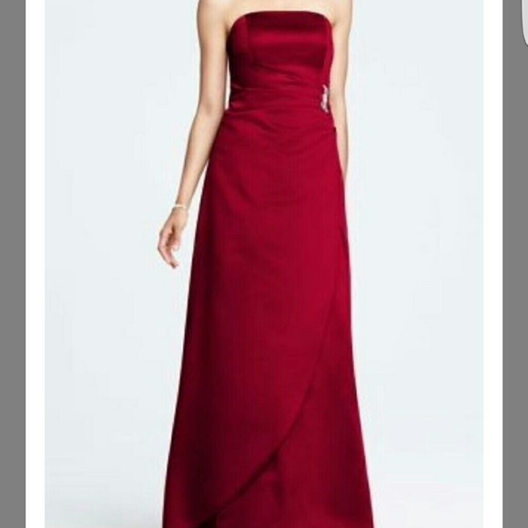 David's bridal red gown