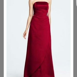 David's bridal red gown