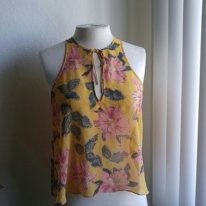 Kimchi Blue Floral chiffon top