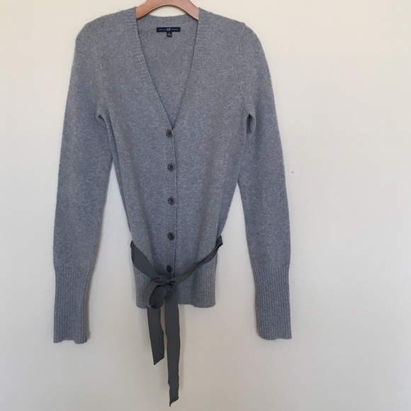 Gap Grey Wool Cardigan with Sash