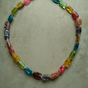 Rainbow Beaded Necklace
