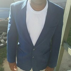 FAUX SUEDE DARK BLUE BLAXER