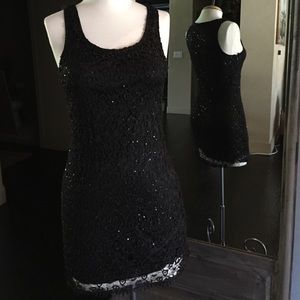 YA LA dress (small) Lace and sequence dress