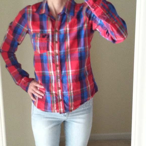 Abercrombie Plaid Shirt, NWOT - Picture 3 of 9