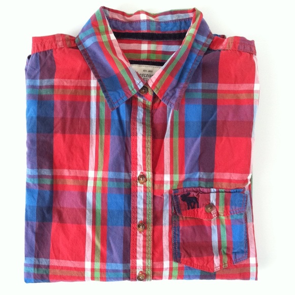 Abercrombie Plaid Shirt, NWOT - Picture 2 of 9