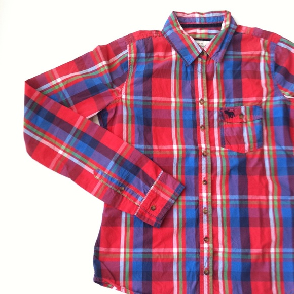Abercrombie Plaid Shirt, NWOT - Picture 4 of 9
