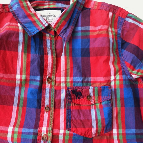 Abercrombie Plaid Shirt, NWOT - Picture 5 of 9