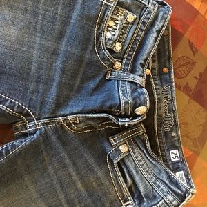 Size 25 boot cut miss me jeans
