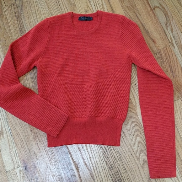 Calvin klein collection crop sweater