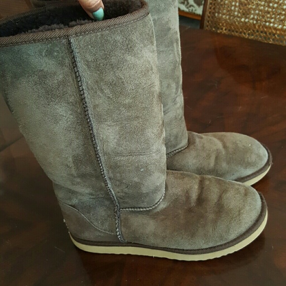 Brown classic tall UGG boots
