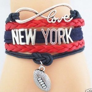 New York Giants infinity bracelet