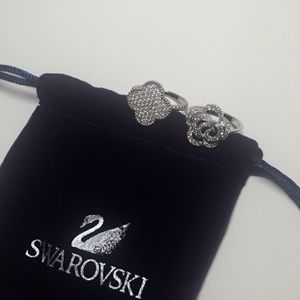 Crystal rings set/camellia