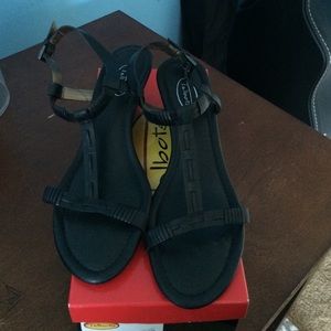 Talbots black sandals, size 9.5