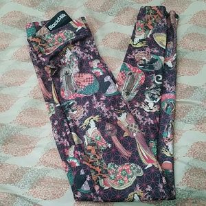 Blackmilk leggings COURTESANS OF KIKUGAWA