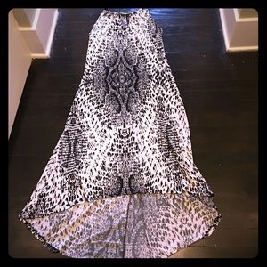 New York & Company Snake Print Maxi Dress, M