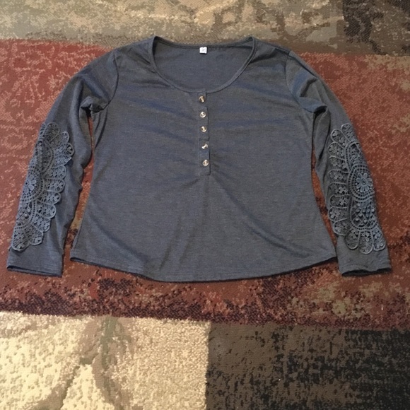 Brand new dark gray long sleeve shirt - Picture 2 of 4