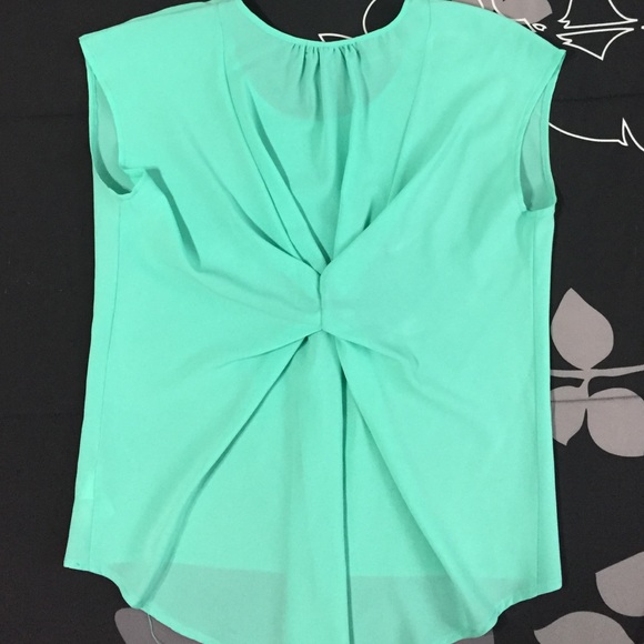 Adorable Mint Blouse (juniors) size M - Picture 3 of 4