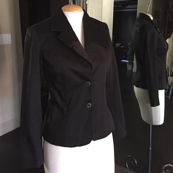 Black blazer/tuxedo jacket with beautiful buttons