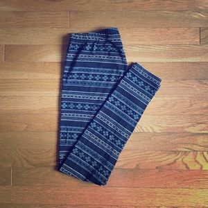 Nike fair isle leggings. Size M