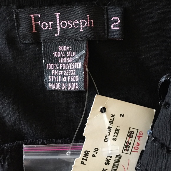 Black sequence skirt FOR JOSEPH size 2 - Picture 4 of 4