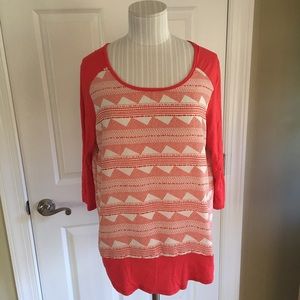 🔴Lelis Brand Red and White Top