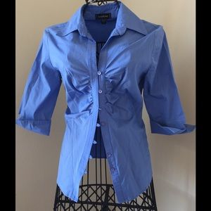 Ladies blouse, cotton and spandex