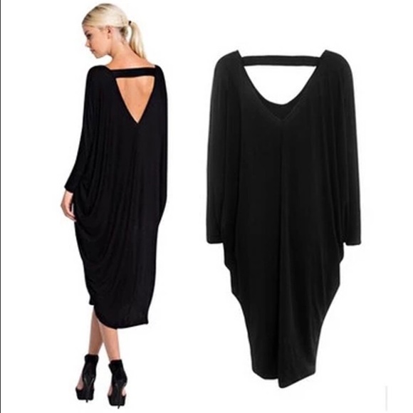 Dresses & Skirts - NWT dolman sleeve tunic dress - black