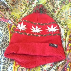 Huf Beanie 👫Unisex Red/Green