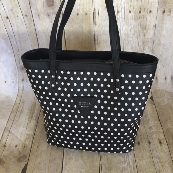 Guess Handbags - GUESS barrel polka dot bag NWT