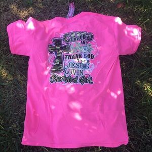 Christian Cross Camo Pink Shirt - Small NWT