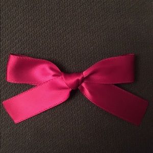 Burgundy/ maroon knot bow