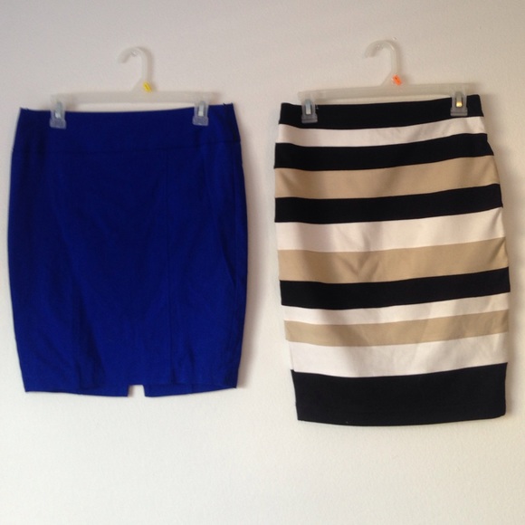 2 unique and comfy pencil skirts!