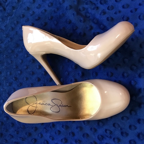 Jessica Simpson Shoes - Brand New nude leather pumps