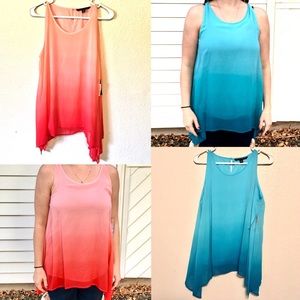 Flowy sleeveless tops (2)