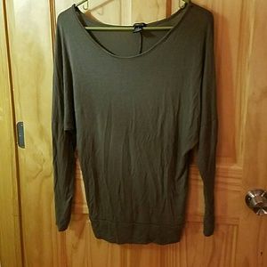 Olive green off the shoulder longsleeve
